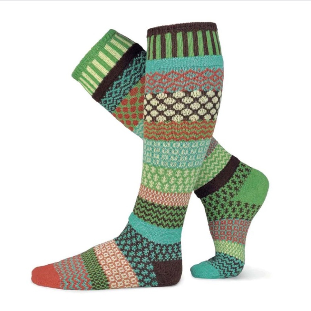 Solmate September Sun knee high socks SZ Med NWT